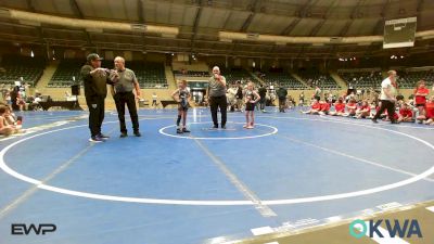 55 lbs Rr Rnd 2 - Preslie Dickerson, Oklahoma Supergirls 12U vs Emma Campbell, Mojo Mulisha 12U Girls