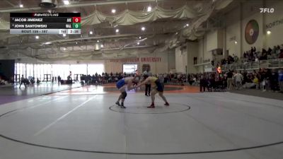 197 lbs Quarterfinal - Jacob Jimenez, Averett vs John Santowski, Washington & Lee