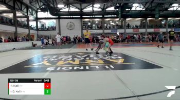 125-139 lbs Quarterfinal - Davian Hall, Englewood Live Wire vs Preston Kjell, Hurricane WC