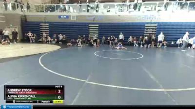 105/110 Cons. Round 3 - Alivia Kirkendall, Small Town Wrestling vs Andrew Stoor, Timberline Youth Wrestling