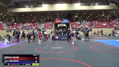 97 lbs Round 1 - Presley Beard, KS vs Kali DeClercq, IL