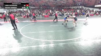 138 lbs 3rd Place Match - Maliha Hamidou, Brown Deer Jr Falcons Wrestling Club vs Anna Hackbarth, Sabercats