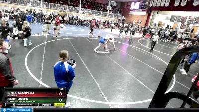 160 lbs Champ. Round 2 - Bryce Scarpelli, Riverside vs Gabe Larsen, Coeur D`Alene High School