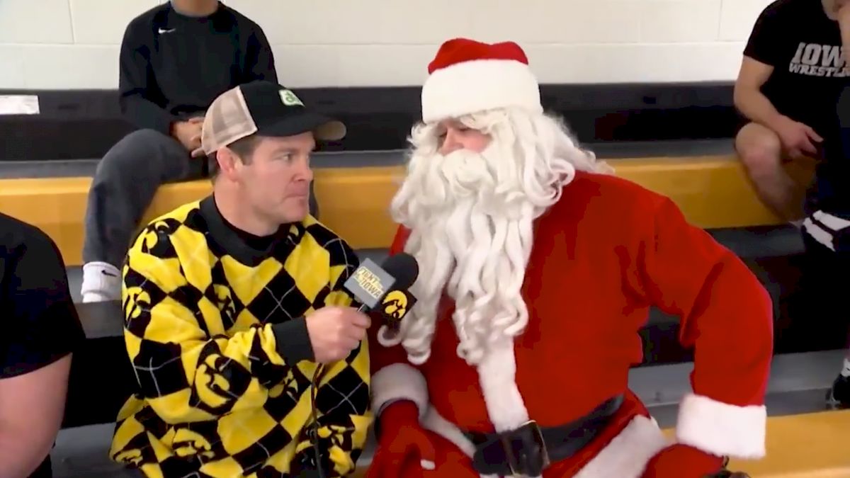 Santa Visits The Hawkeyes, Tells Quality Joke