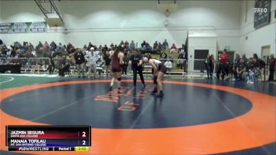 138 lbs Cons. Round 2 - Manaia Tofilau, Mt. San Antonio College vs Jazmin Segura, Santa Ana College