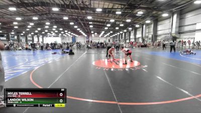 92 lbs Rd# 3 12:00pm Friday - Myles Terrell, Cali Red vs Landon Wilson, Rebellion