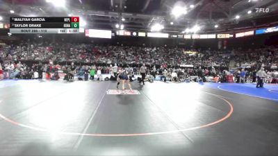 110 lbs Semifinal - Maliyah Garcia, New Plymouth vs Taylor Drake, Kuna