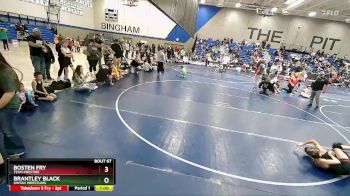 79 lbs Quarterfinal - Brantley Black, Uintah Wrestling vs Bosten Fry, Team Prestige