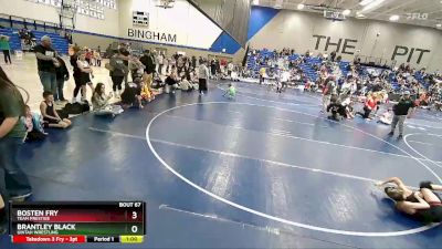 79 lbs Quarterfinal - Brantley Black, Uintah Wrestling vs Bosten Fry, Team Prestige