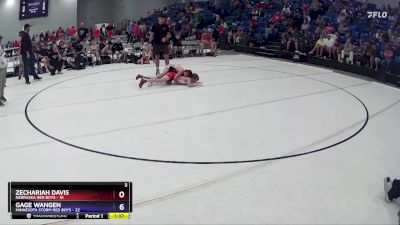 78 lbs Round 2 (4 Team) - Gage Wangen, Minnesota Storm Red Boys vs Zechariah Davis, Nebraska Red Boys