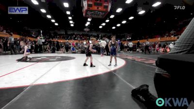 52 lbs Round Of 16 - Houston Morrow, Comanche Takedown Club vs Beckett Dingee, Newcastle Youth Wrestling