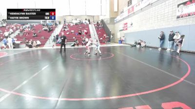 49-56 lbs Round 1 - Hattie Brown, Team Real Life Wrestling vs Kendalynn Baxter, Grizzly Wrestling Club