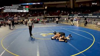 D 1 113 lbs Cons. Round 4 - Colin Waguespack, Covington vs Vincent Morvant, Lafayette