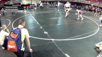 112 lbs Champ. Round 2 - Trevin Malousek, North Bend Matcats vs Hayden Dahlberg, Impact Wrestling Club
