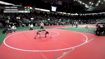 58 lbs 7th Place Match - Steven Houston, JRP1 vs Henry Hartman, BUC2