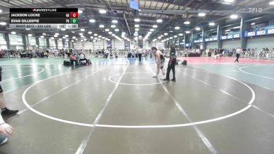 220 lbs Round Of 16 - Jackson Locke, GA vs Evan Gillespie, PA