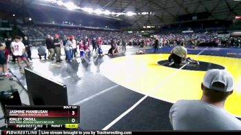 41-44 lbs Quarterfinal - Kinley Orgill, Deer Park Ironman Wrestling Club vs Jasmine Manibusan, Rainier Junior Wrestling Club