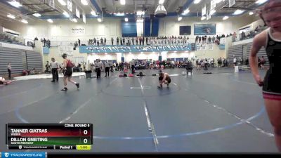 160 lbs Cons. Round 5 - Tanner Giatras, Weber vs Dillon Gneiting, South Fremont