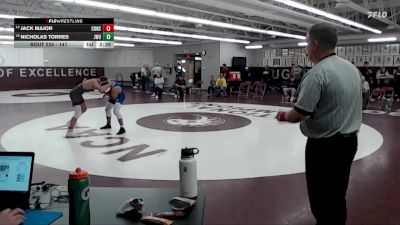 141 lbs Cons. Semi - Jack Major, Concordia Moorhead vs Nicholas Torres, Johnson & Wales