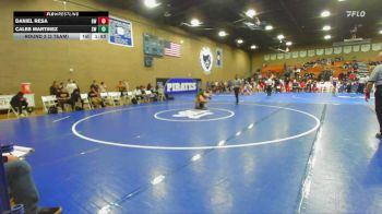 144 lbs Round 3 (3 Team) - Caleb Martinez, Sanger West vs Daniel Resa, Golden West