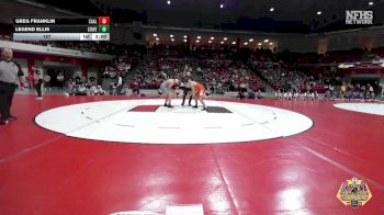 157 lbs Finals (8 Team) - Legend Ellis, COWETA vs Greg Franklin, CARL ALBERT
