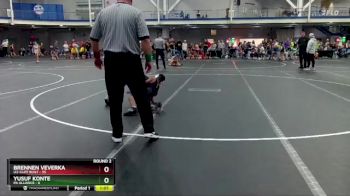 84 lbs Round 2 (8 Team) - Brennen Veverka, U2-Cliff Built vs Yusuf Konte, PA Alliance