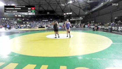 Girls 2A 235 lbs Champ. Round 2 - Entarina Herwin, Hudson`s Bay (Girls) vs Hailey Rains, Anacortes (Girls)