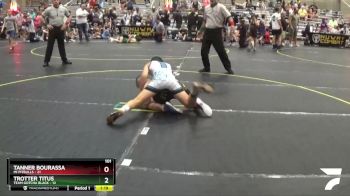 101 lbs Round 2 (6 Team) - Tanner Bourassa, Mi Pitbulls vs Trotter Titus, Team Gotcha Black