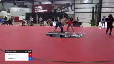 87 kg Quarterfinal - Michael Altomer, Curby 3 Style Wrestling Club vs Cole Pence, NMU-National Training Center