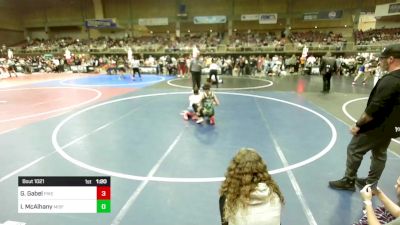 116 lbs Rr Rnd 2 - Gia Gabel, Pikes Peak Warriors vs Ivey McAlhany, Misfits