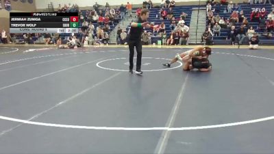 149 lbs Cons. Round 5 - Trevor Wolf, Southern Oregon vs Jermiah Zuniga, Clackamas Unattached