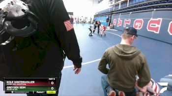 53 lbs Quarterfinal - Greysen Seim, Douglas WC vs Kole Winterholler, Camel Kids Wrestling