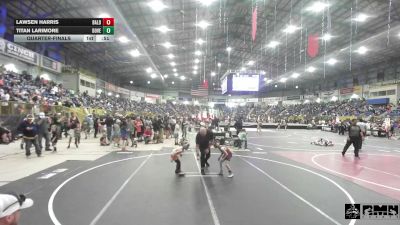 49 lbs Quarterfinal - Lawsen Harris, Bald Eagle WC vs Titan Larimore, Dove Creek WC