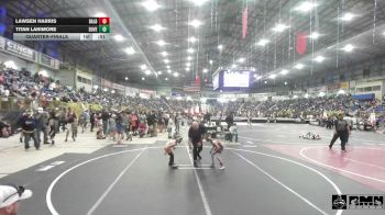 49 lbs Quarterfinal - Lawsen Harris, Bald Eagle WC vs Titan Larimore, Dove Creek WC