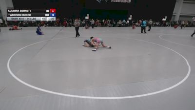 115 lbs Champ. Rd Of 32 - Audrina Bennett, Ironhawk Wrestling Academy vs Addison Bunch, Oklahoma