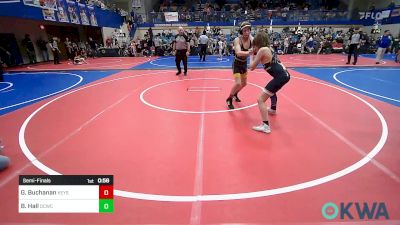 92-96 lbs Semifinal - Gage Buchanan, Keystone Kids vs Baylor Hall, Dark Cloud Wrestling Club