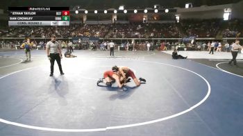 D 1 120 lbs Cons. Round 2 - Ethan Taylor, Destrehan vs Dan Crowley, Brother Martin