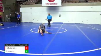 63 lbs Champ. Round 1 - Sebastian Gutierrez, California vs Damian Loreto, California