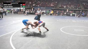 D 1 132 lbs Cons. Round 4 - Rylan Gnann, Live Oak vs Angel Ramos, John Ehret
