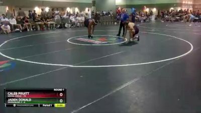 285 lbs Round 1 (6 Team) - Caleb Pruitt, Social Circle vs Jaden Donald, Springboro 2