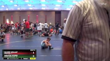 61 lbs Semis & 1st Wrestleback (8 Team) - Rhett Miller, MO Outlaws Black vs Brittney Turdo, Operators