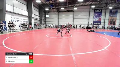 95 lbs Consi Of 16 #2 - Cooper Mathews, CO vs Uriah Tippos, RI