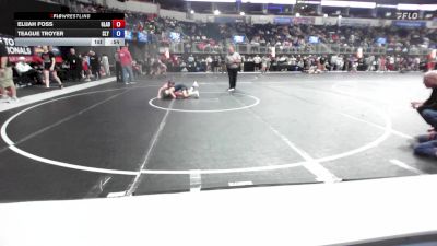 66 lbs Consolation - Elijah Foss, Gladiator Elite Wrestling Club vs Teague Troyer, Sly Fox Wrestling Academy