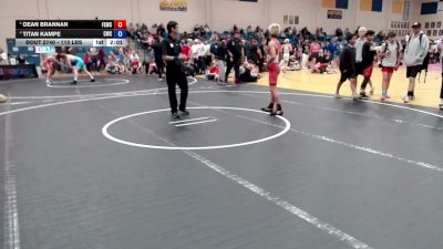 113 lbs Cons. Semis - Dean Brannan, Fighting Squirrels Wrestling Club vs Titan Kampe, Cougar Wrestling Club
