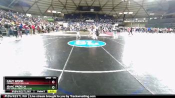 70 lbs Champ. Round 1 - Cauy Wood, Cruiser Wrestling Club vs Isaac Padilla, Mat Demon Wrestling Club