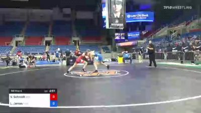 63 kg Rr Rnd 4 - Van Schmidt, MWC Wrestling Academy vs Logan James, Iowa