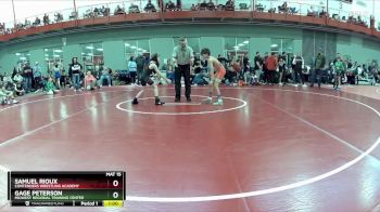 70 lbs Champ. Round 1 - Samuel Rioux, Contenders Wrestling Academy vs Gage Peterson, Midwest Regional Training Center