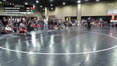 100 lbs Round 3 (6 Team) - Jericho Shearon, Blackman WC vs Travon Cleveland, NC National Team White