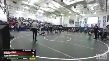 140 lbs Cons. Semi - Gianna Lopez, Peninsula vs Ashlynn Lynch, Northwood