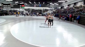 184 lbs Champ. Round 1 - Miguel Eulloqui, Northern Oklahoma College-Tonkawa vs Creyo Koop, Northeastern Oklahoma